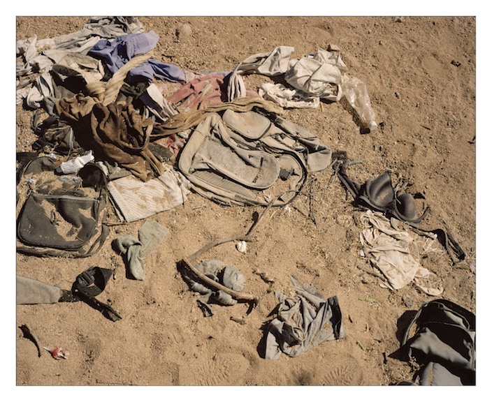  The trails are littered with clothes that the migrants discard, either because they can no longer carry them or because they have reached the end of the trail and are waiting to be collected in a vehicle by the ‘coyotes’ who will drive them deeper into the United States. Women’s underwear is sometimes found trail. Women are often raped and their underwear hung on trees as trophies. Some women in shelters have told volunteer workers that they take contraceptive pills on the journey to prevent rape leading to pregnancy. 