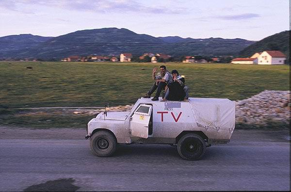  GK and Ariane. Vitez. Bosnia. 1993. Photographer Unknown. 